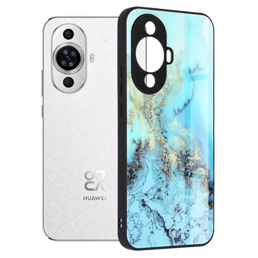  Techsuit - Glaze Sorozat - Huawei nova 11 / nova 12s - Kék Óceán tok - 1