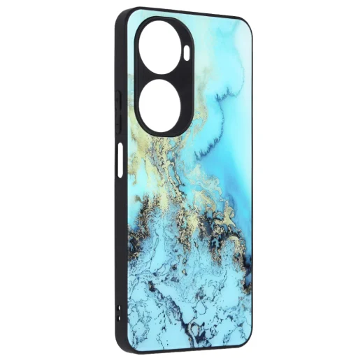  Techsuit - Glaze Sorozat - Huawei nova 11 SE / 12 SE - Kék Óceán tok - 3
