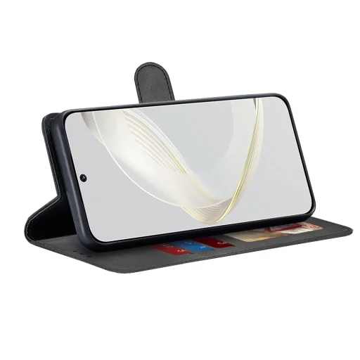  Techsuit - Napló könyv - Huawei nova 11 / nova 12s - Fekete tok - 2