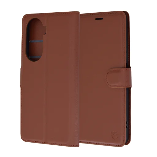  Techsuit - Bőr Tok - Huawei nova 11 SE / 12 SE - Barna tok - 1