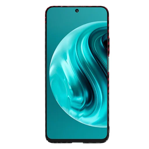  Techsuit - Karbonit Szálhéj - Huawei nova 12i - Vörös Örvény tok - 2