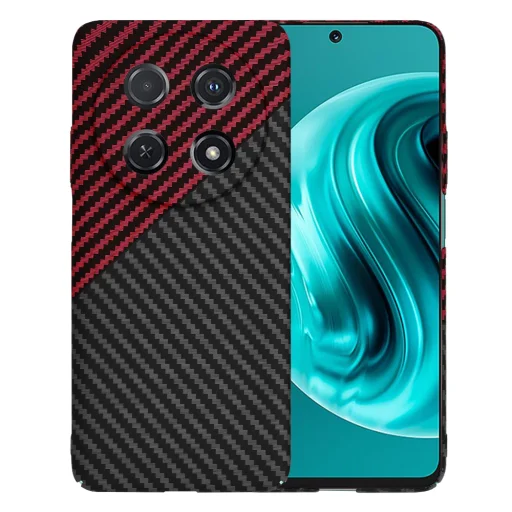 Techsuit - Karbonit Szálhéj - Huawei nova 12i - Vörös Örvény tok - 1