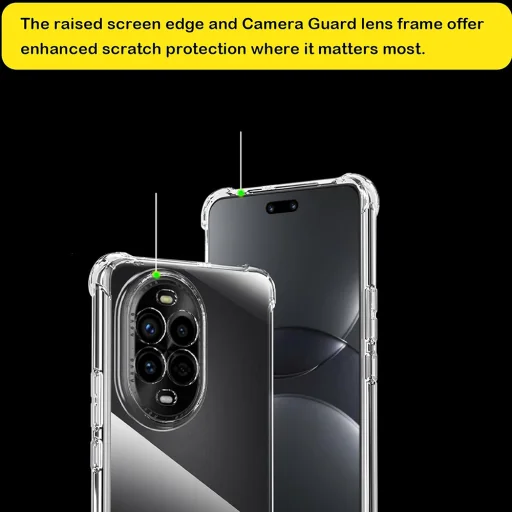  Techsuit - ütésálló, átlátszó szilikontok - Huawei nova 13 Pro - átlátszó tok - 3