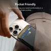 ESR - Prémiová peňaženka Klasická Geo MagSafe (2K64401) - Inteligentné úložisko na 4 karty, vyrobené z umelej kože - Polnočná čierna thumbnail