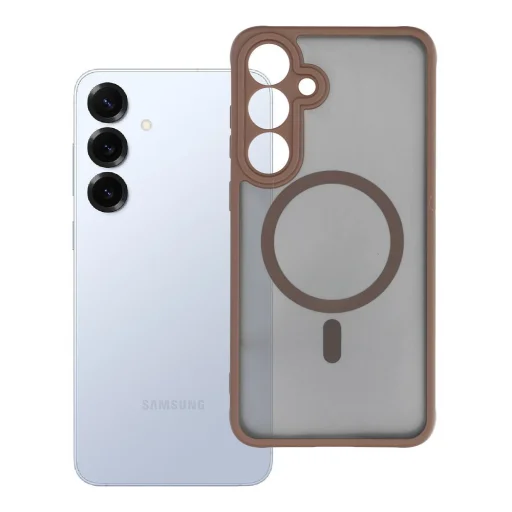 Celomatné puzdro vhodné na MAG nabíjanie pre Samsung Galaxy S25 Plus hnedé - 5