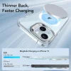  iPhone 15 Plus Átlátszó Kék ESR Klasszikus Hibrid HaloLock Kitámasztó tok thumbnail