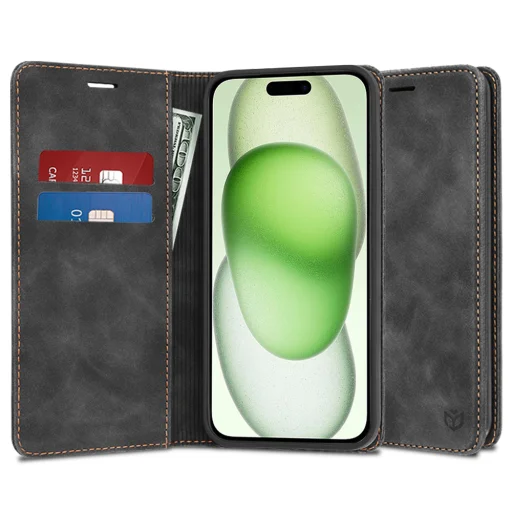  Techsuit - Kényelmes Tok - iPhone 15 Plus - Fekete tok - 1