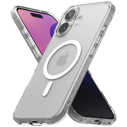  Ringke - Fusion MagSafe - iPhone 16 Plus - Matt Átlátszó tok - 4
