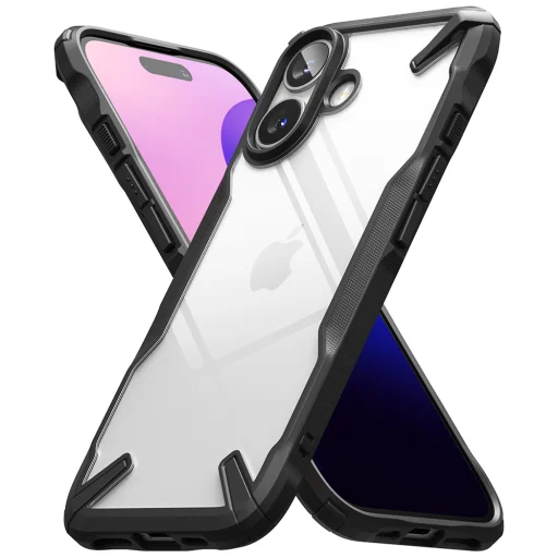  Ringke - Fusion X - iPhone 16 Plus - Fekete tok - 3