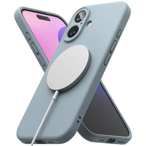  Ringke - Szilikon Mágneses MagSafe - iPhone 16 Plus - Kék tok - 4