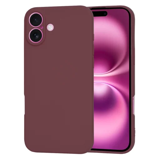  Techsuit - SoftFlex - iPhone 16 Plus - Szilvapiros tok - 1