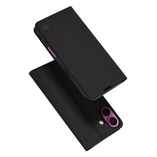  Techsuit - Magskin Könyv - iPhone 16 Plus - Fekete tok - 1