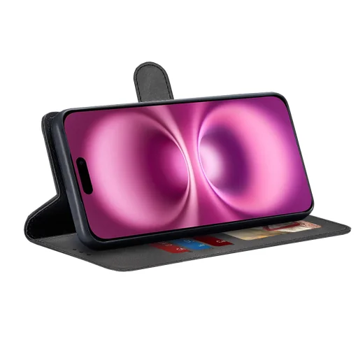  Techsuit - Naplókönyv - iPhone 16 Plus - Fekete tok - 2