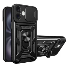  Techsuit - CamShield Sorozat - iPhone 16 Plus - Fekete tok
