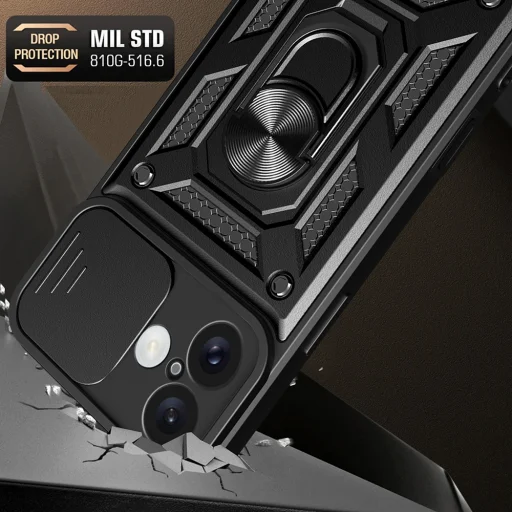  Techsuit - CamShield sorozat - iPhone 16 Plus - Zöld tok - 6