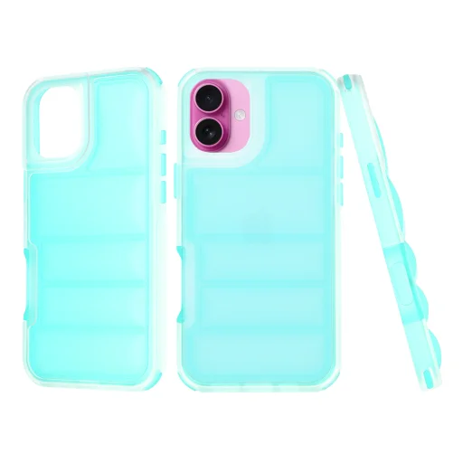  Techsuit - Hullám Pajzs - iPhone 16 Plus - Türkiz tok - 1
