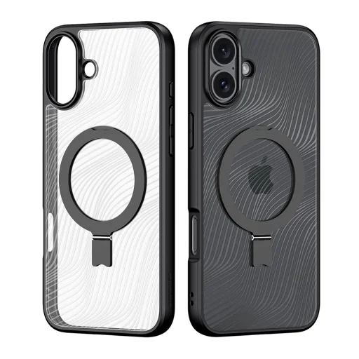  Dux Ducis - Aimo MagSafe mágneses állvány - iPhone 16 Plus - Fekete tok - 2