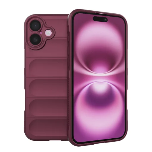  Techsuit - Varázspajzs - iPhone 16 Plus - Bordeaux tok - 1