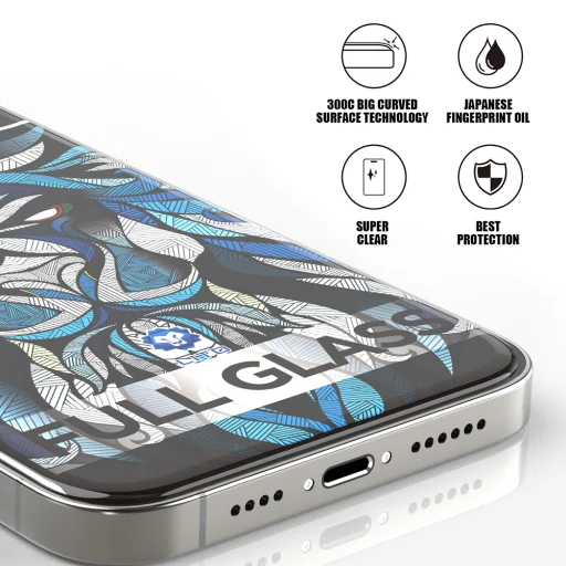  Lito - D+ Max 300C - iPhone 16 Pro Max - Átlátszó üvegfólia - 5