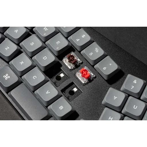  Vezeték nélküli alacsony profilú billentyűzet Keychron K11 Max RGB Barna kapcsolókkal (fekete) [K11M-H3] - 5