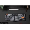  Vezeték nélküli alacsony profilú billentyűzet Keychron K15 Max LED Piros Kapcsoló (fekete) [K15M-A1] thumbnail