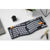  Vezeték nélküli alacsony profilú billentyűzet Keychron K15 Max LED Piros Kapcsoló (fekete) [K15M-A1] thumbnail
