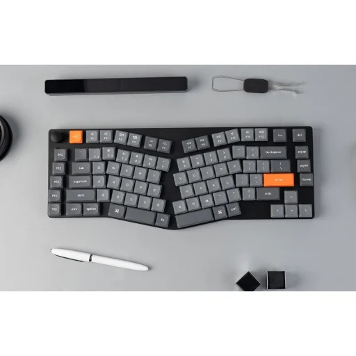  Vezeték nélküli alacsony profilú billentyűzet Keychron K15 Max LED Piros Kapcsoló (fekete) [K15M-A1] - 4