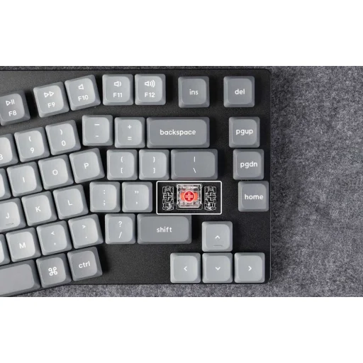  Vezeték nélküli alacsony profilú billentyűzet Keychron K15 Max LED Piros Kapcsoló (fekete) [K15M-A1] - 5