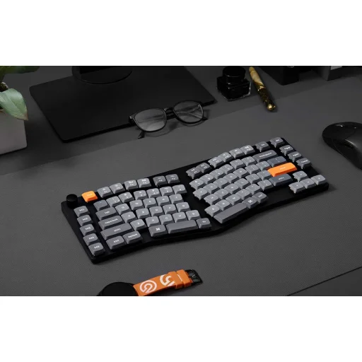  Vezeték nélküli alacsony profilú billentyűzet Keychron K15 Max LED Piros Kapcsoló (fekete) [K15M-A1] - 6