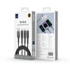 WiWU - Starlink Sorozat Adatkábel Wi-045E 3in1 USB A - USB C, Micro USB, Lightning 3,1A 1m - fekete thumbnail