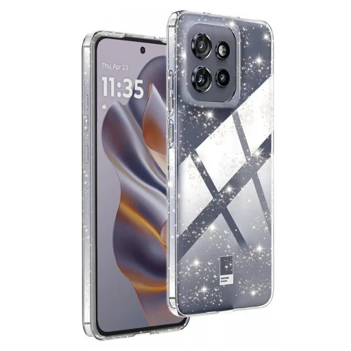  Techsuit - SparkleSkin Sorozat - Motorola Edge 50 Neo / Motorola ThinkPhone 25 - Átlátszó tok - 1