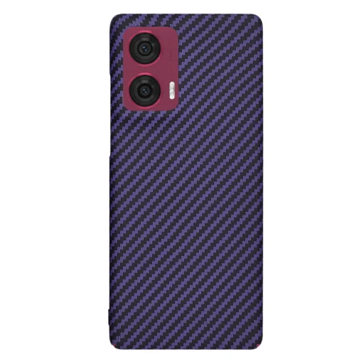  Techsuit - Carbonite FiberShell - Motorola Edge 50 Fusion - Lila tok - 3