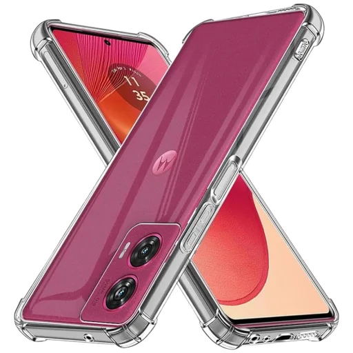  Techsuit - Ütésálló Átlátszó Szilikon - Motorola Edge 50 Fusion - Átlátszó tok - 1