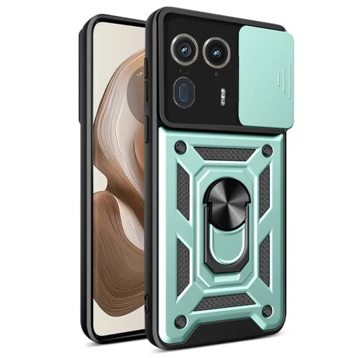  Techsuit - CamShield sorozat - Motorola Edge 50 Ultra - Zöld tok - 1
