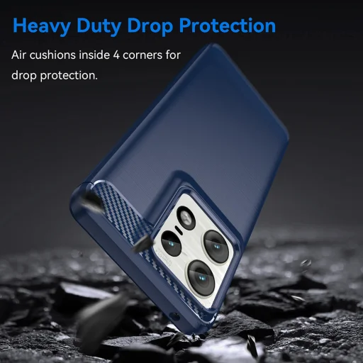  Techsuit - Szén-szilikon - Motorola Edge 50 Pro - Fekete tok - 5