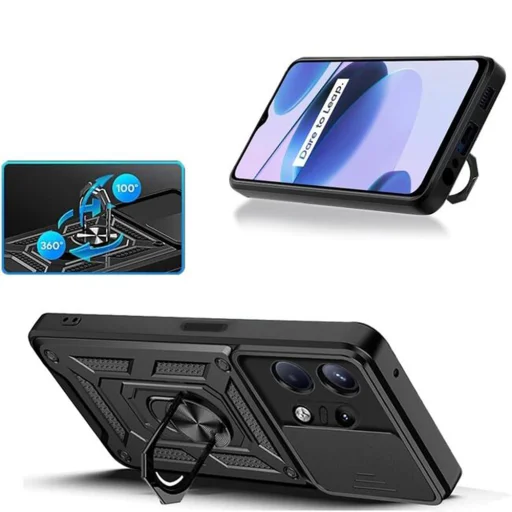  Techsuit - CamShield sorozat - Motorola Edge 50 Pro - Fekete tok - 3