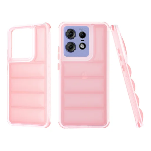  Techsuit - Hullámvédő - Motorola Edge 50 Pro - Rózsaszín tok - 1