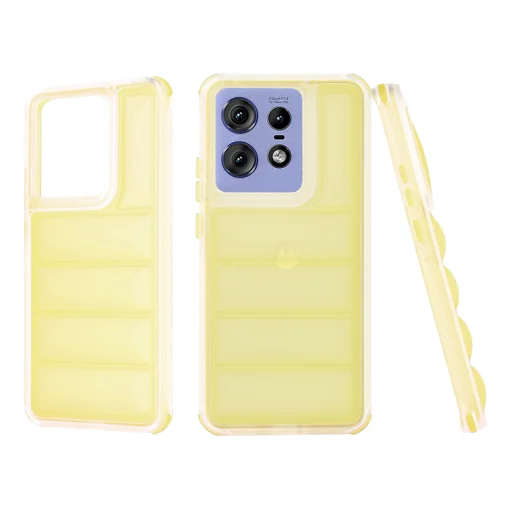  Techsuit - Hullámpajzs - Motorola Edge 50 Pro - Sárga tok - 1