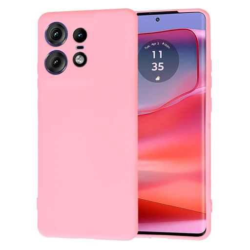  Techsuit - SoftFlex - Motorola Edge 50 Pro - Krétarózsaszín tok - 1