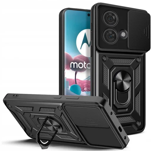  Techsuit - CamShield sorozat - Motorola Edge 40 Neo - Fekete tok - 1