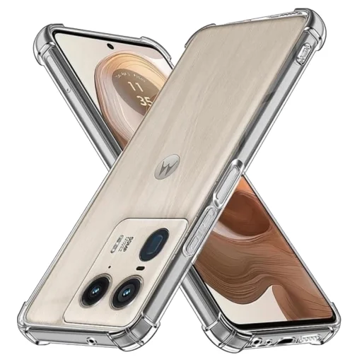  Techsuit - Ütésálló Áttetsző Szilikon - Motorola Edge 50 Ultra - Átlátszó tok - 1