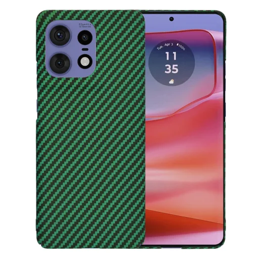  Techsuit - Karbonit FiberShell - Motorola Edge 50 Pro - Zöld tok - 1