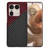  Techsuit - Karbonit szálhéj - Motorola Edge 50 Ultra - Vörös örvény tok - 1