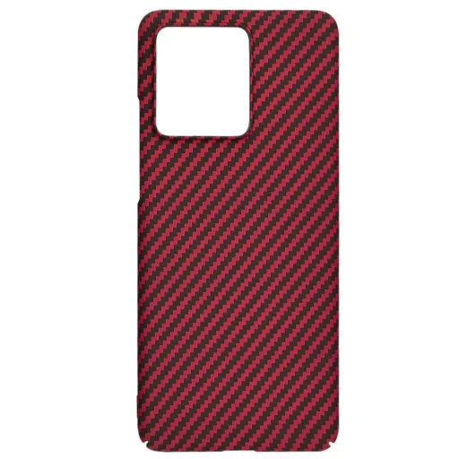  Techsuit - Carbonite FiberShell - Motorola Edge 40 Neo - Piros tok - 4