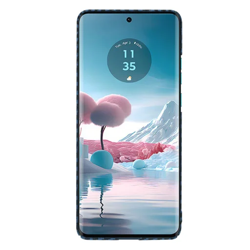  Techsuit - Karbonit Rosthéj - Motorola Edge 40 Neo - Cián tok - 2