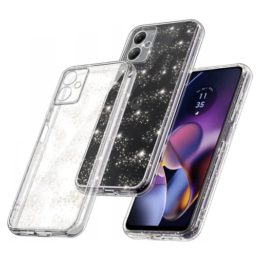  Techsuit - SparkleSkin sorozat - Motorola Moto G54 - Átlátszó tok - 1