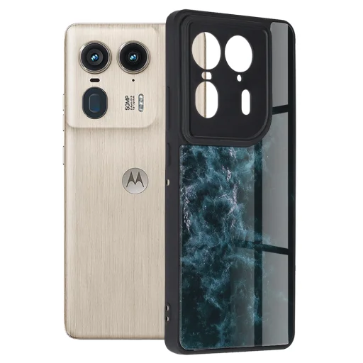  Techsuit - Glaze Series - Motorola Edge 50 Ultra - Kék Köd tok - 1