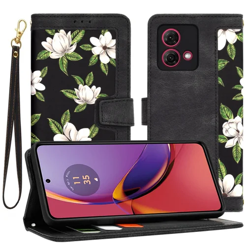  Techsuit - FlipCraft - Motorola Moto G84 - A Hajnal Virágai tok - 1