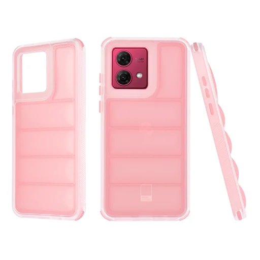  Techsuit - Hullám Pajzs - Motorola Moto G84 - Rózsaszín tok - 1