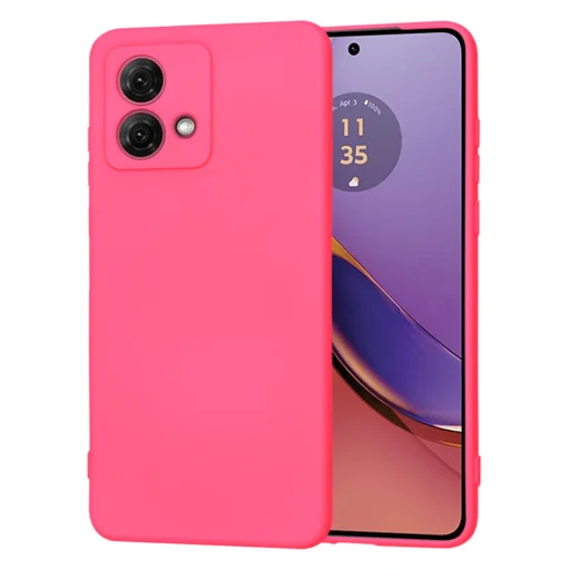  Techsuit - SoftFlex - Motorola Moto G84 - Forró Rózsaszín tok - 1